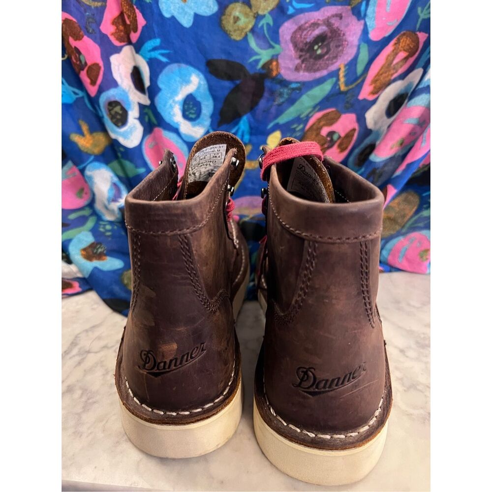 Danner Dark Brown Boots with Red Laces - Picture 6 of 12